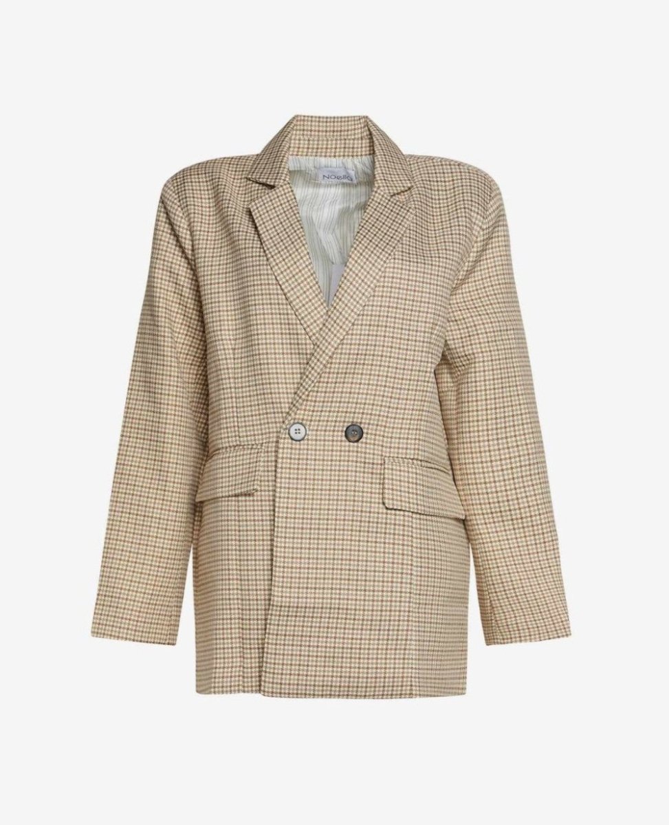 Noella Blazer - Noella Mille Oversize Blazer Camel Checks - XS - - Diversita -