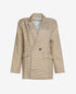 Noella Blazer - Noella Mille Oversize Blazer Camel Checks - XS - - Diversita -