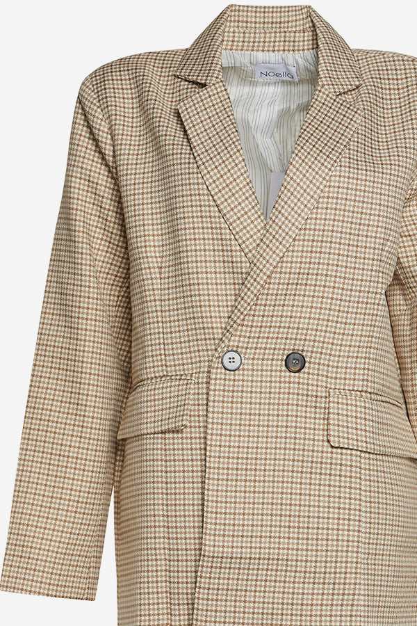 Noella Blazer - Noella Mille Oversize Blazer Camel Checks - XS - - Diversita -