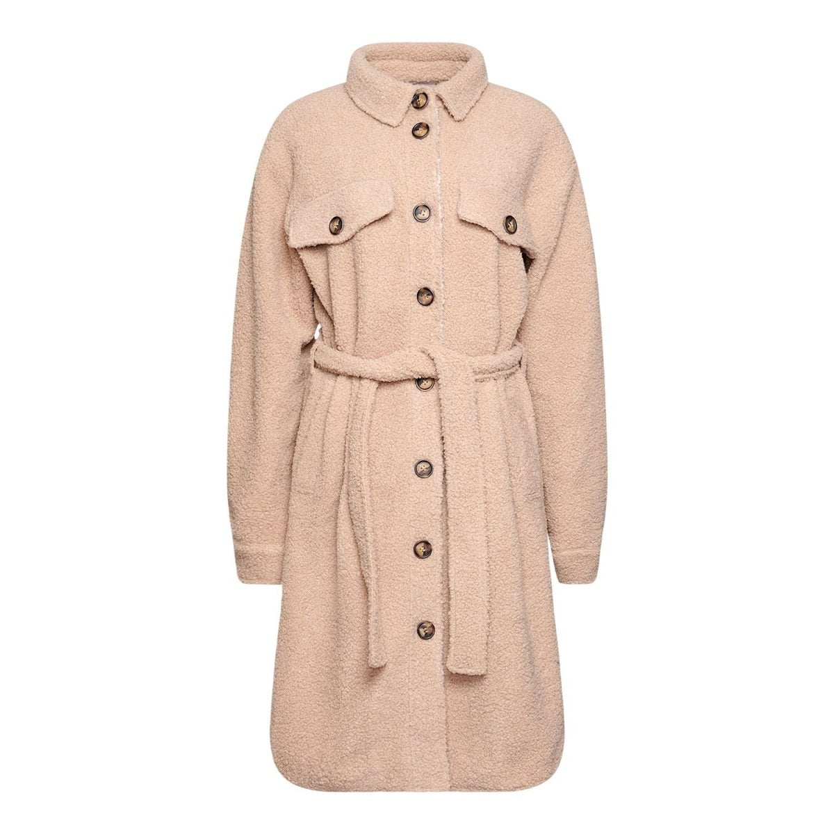 Noella Jakke - Noella Emily Pile Coat - Camel - XS - - Diversita -