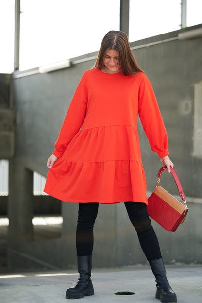 Noella Kjole - Noella Holly Sweat Dress Red - XS - - Diversita -