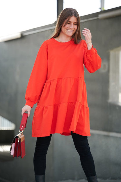 Noella Kjole - Noella Holly Sweat Dress Red - XS - - Diversita -