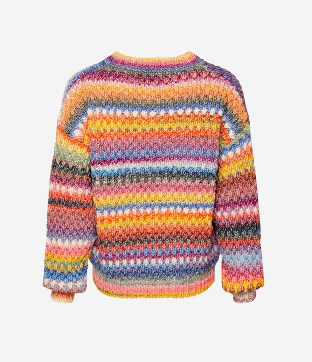 Noella Sweater - Gio Sweater Striktrøje - Multimix - XS/S - red - Diversita - 5714694646974