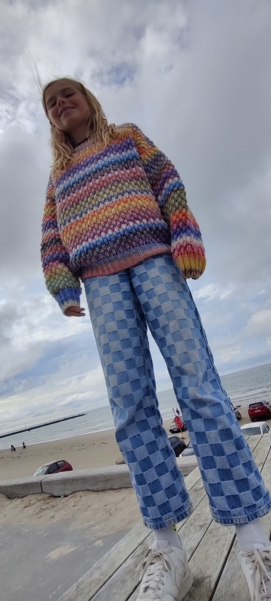 Noella Sweater - Gio Sweater Striktrøje - Flerfarvet - XS/S - - Diversita - 5714694646974
