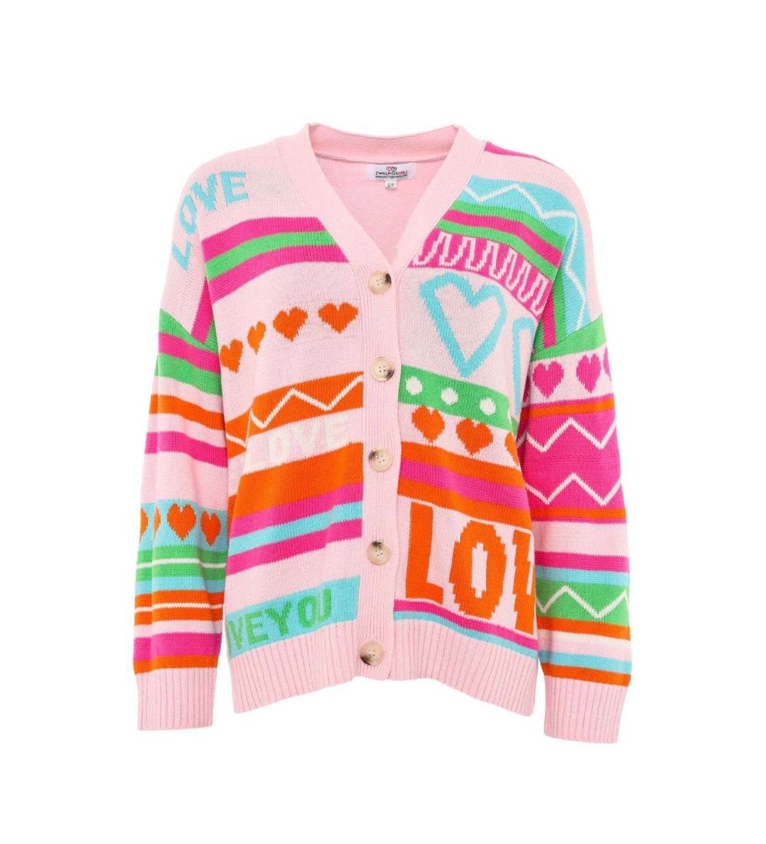 Zwillingsherz Cardigan - Love Cardigan &quot;NYHED - PREORDER SLUT MARTS&quot; - S/M - - Diversita -