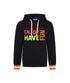 Zwillingsherz Hoodie - Hoodie BW "Marou" Hættetrøje - Sort - S - - Diversita - 4061906419132